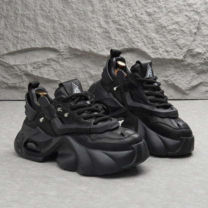 Panel Air Sole Platform Chunky Sole Sneakers