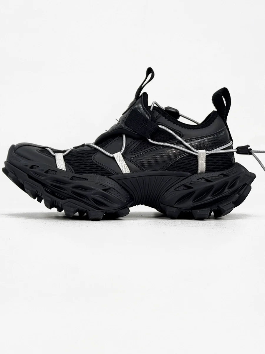 Chunky Sole Mesh Design Shoes