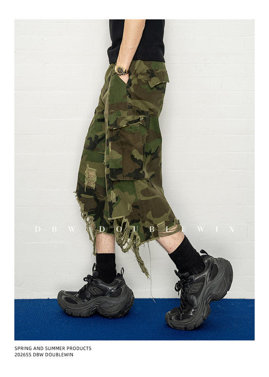 Camouflage Big Rip Shorts