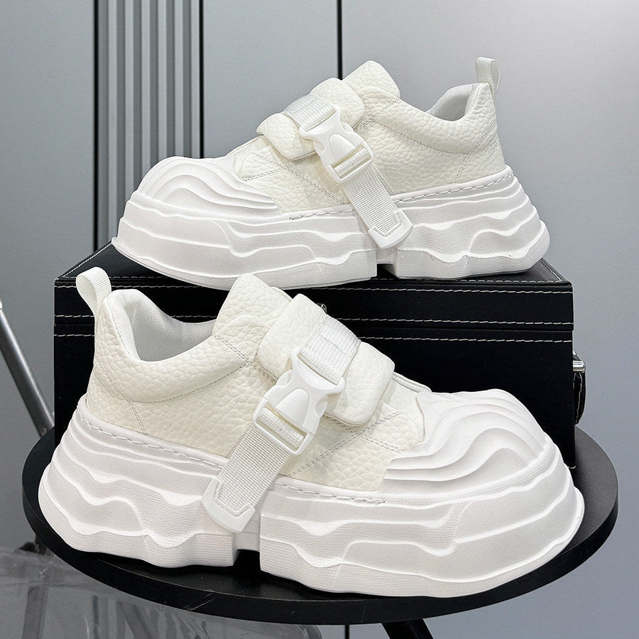 Strap Buckle Platform Chunky Sole Sneakers