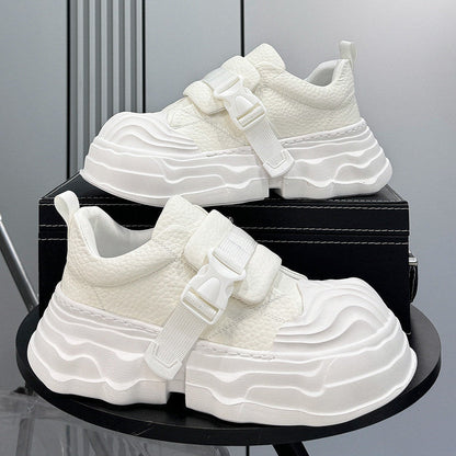 Strap Buckle Platform Chunky Sole Sneakers