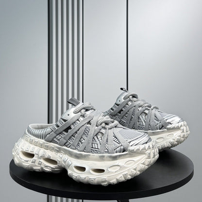 Strap Air Sole Chunky Sole Slip-On Shoes
