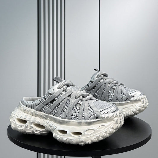 Strap Air Sole Chunky Sole Slip-On Shoes