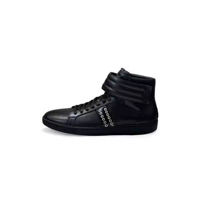 Elevate Rivet Strap Lift High‑Top Sneakers