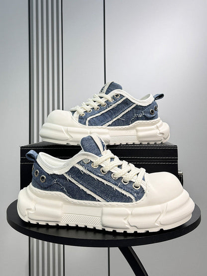 Panel Chunky Sole Sneakers