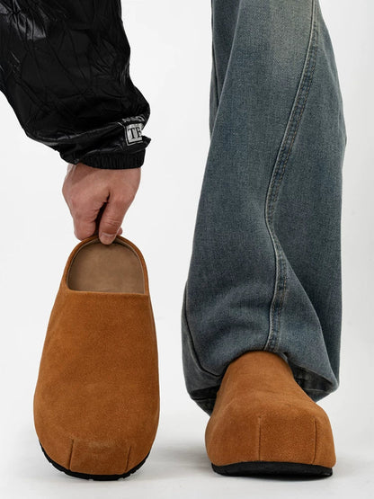 Box Toe Loft Suede Clogs