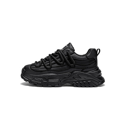 Layered Sole Chunky Lace-Up Sneakers