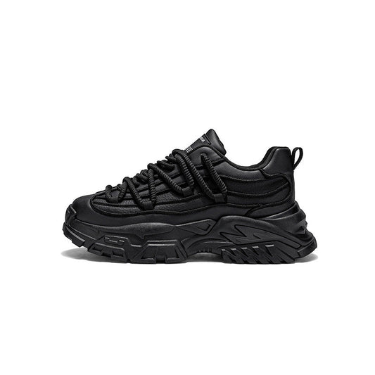 Layered Sole Chunky Lace-Up Sneakers