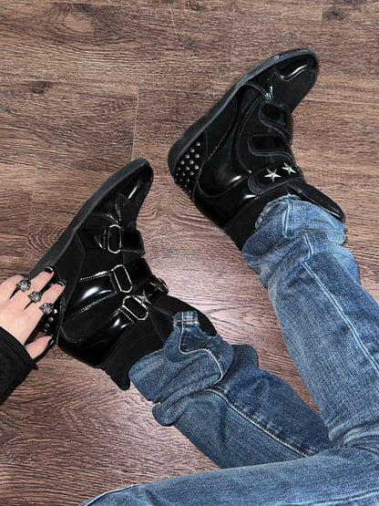 Starstrap Suede Wedge Sneaker Boots