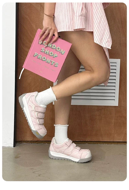 EuroPack Triple‑Strap Color Sneakers
