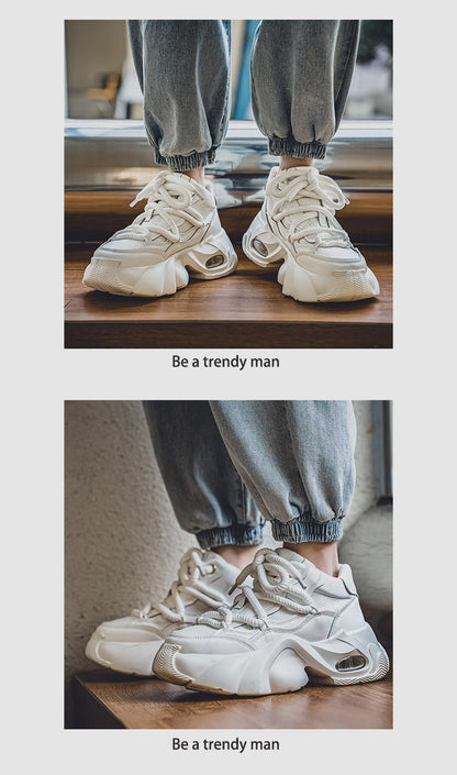 High-Top Dirt-Resistant Simple Thick Sole Workwear Shoes