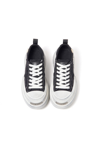 Distressed Chunky Sole Sneakers