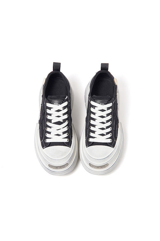 Distressed Chunky Sole Sneakers