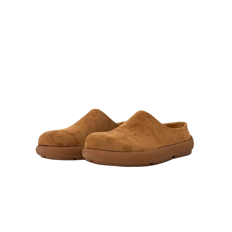 Amber Cloud Suede Clogs