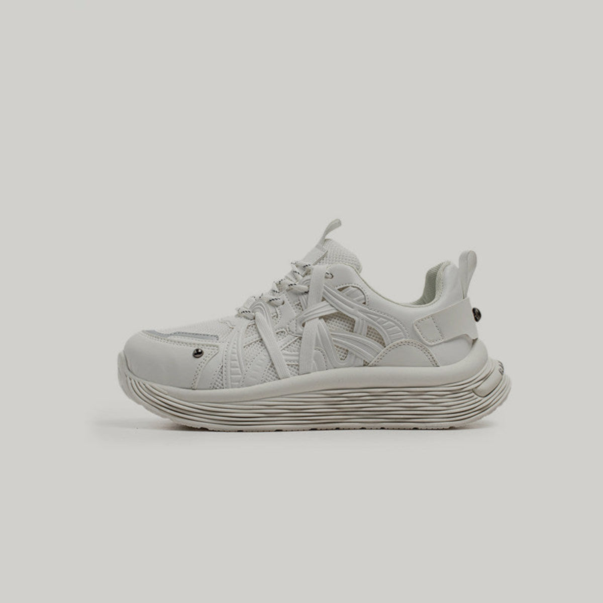 Breathable Platform Lace-Up Sneakers WN23502