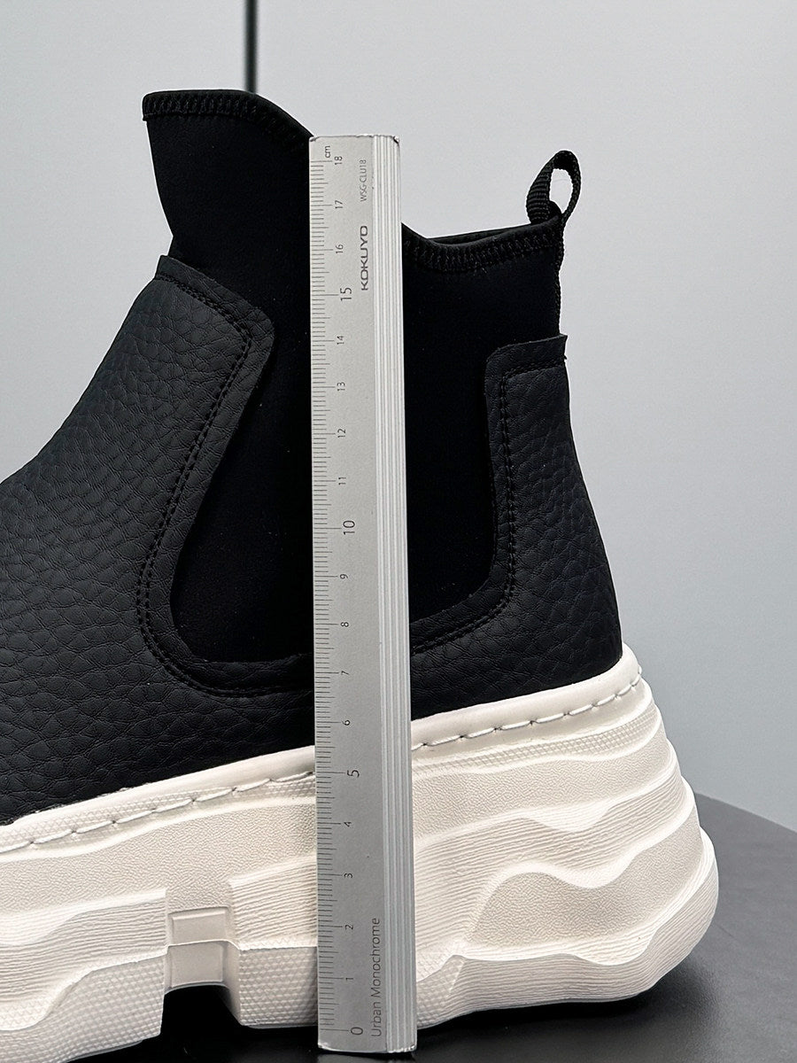 Side Gore Platform Sneaker Boots