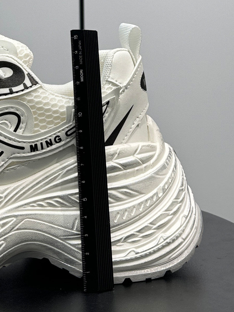Chunky Platform Mesh Sneakers