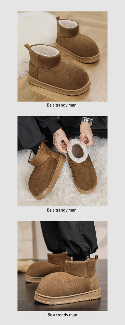 Fake Fur Lined Platform Ankle Boots