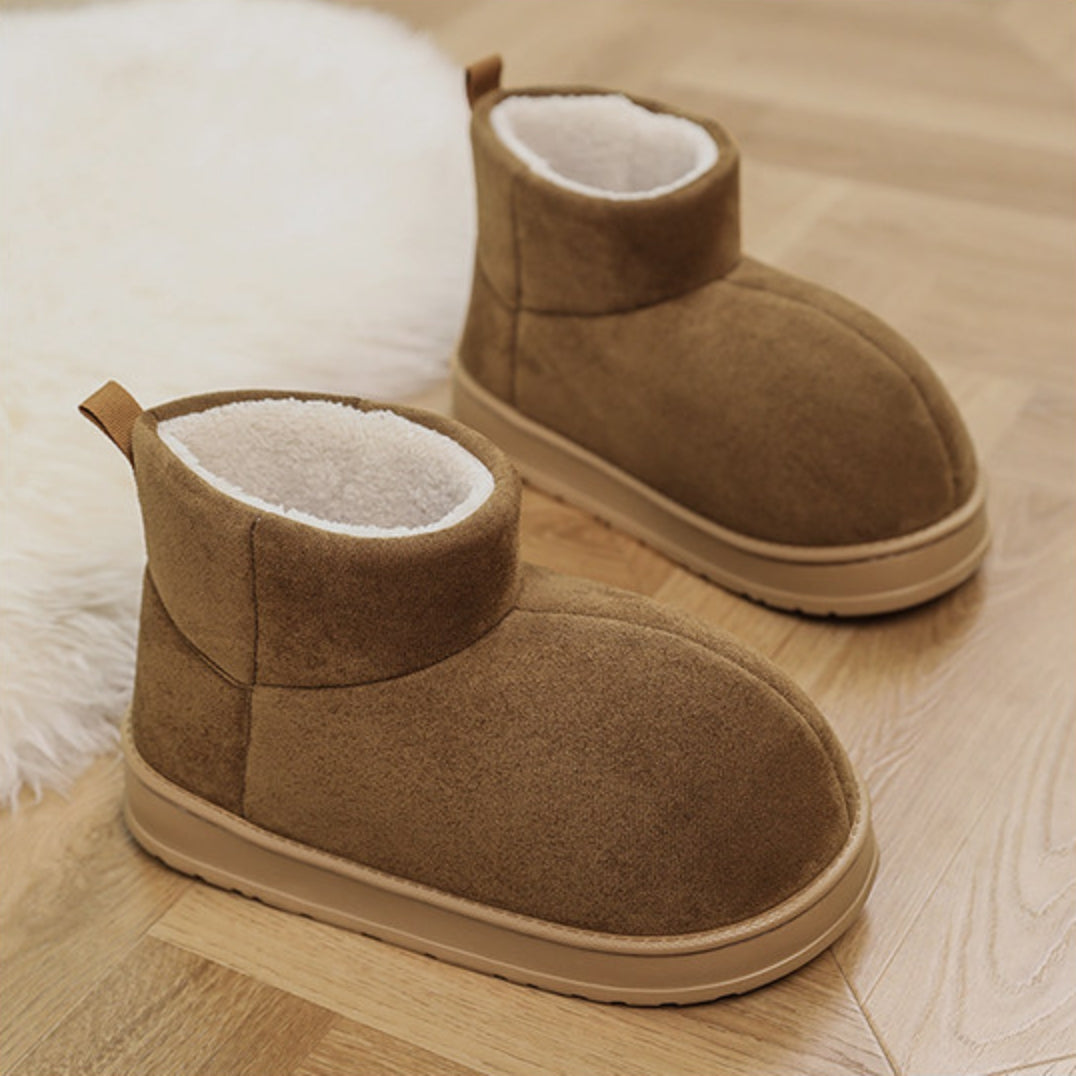 Fake Fur Lined Platform Ankle Boots