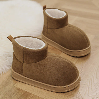 Fake Fur Lined Platform Ankle Boots