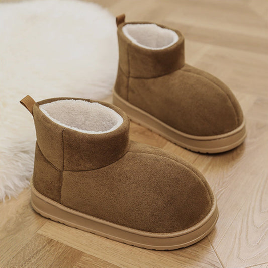 Fake Fur Lined Platform Ankle Boots