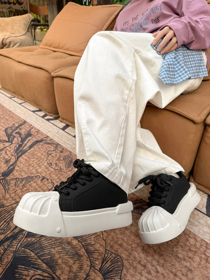 Chunky Shell Toe Platform Sneakers