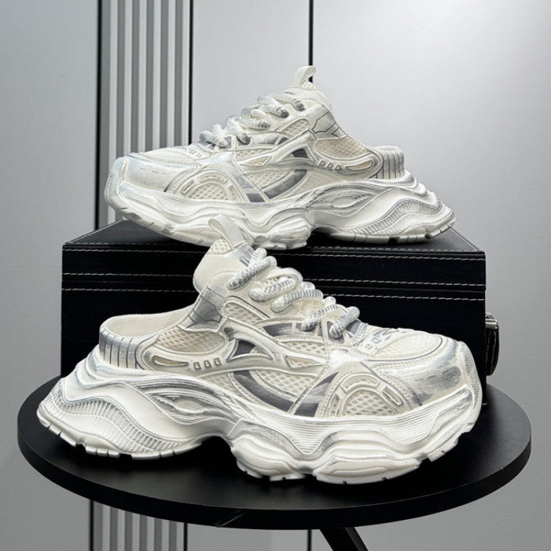 Breathable Thick-Sole Height-Increasing Slip-On Shoes WN24746