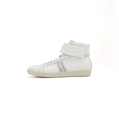 Elevate Rivet Strap Lift High‑Top Sneakers