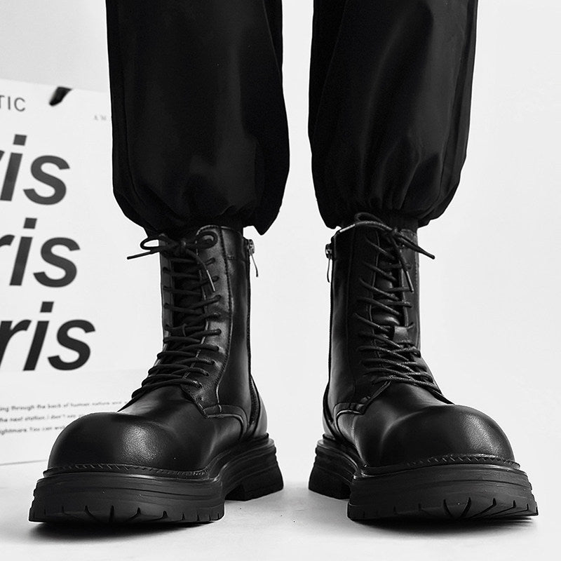 Platform Lace-Up Boots