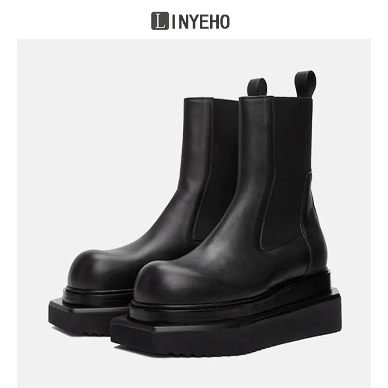 Round-Toe Short Boots