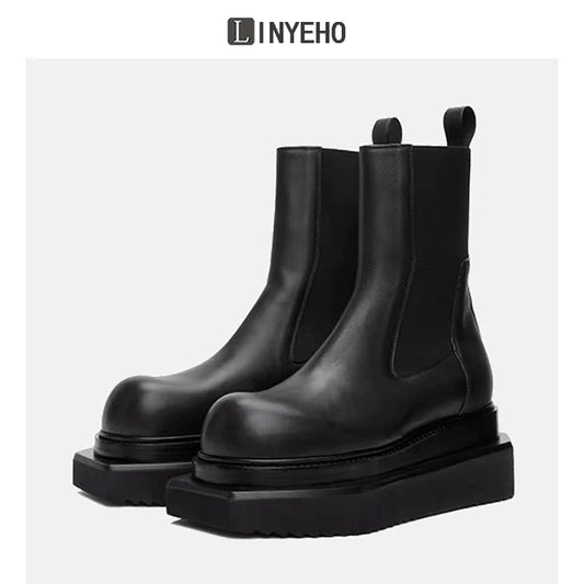 Round-Toe Short Boots