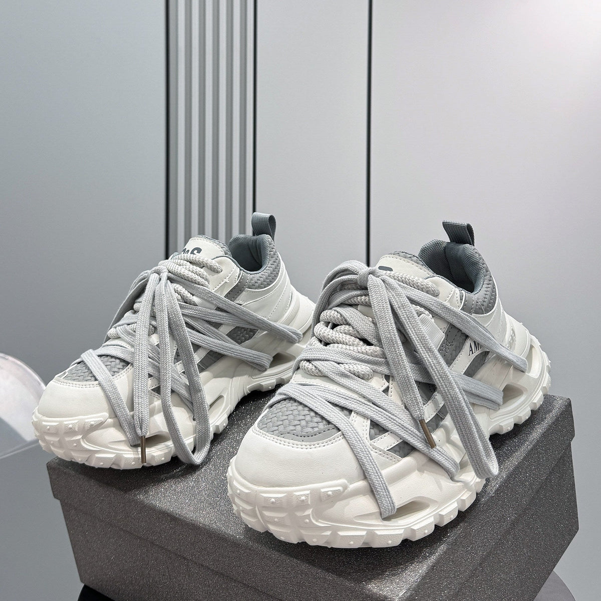 Thick-Sole Height-Increasing Dad Sneakers