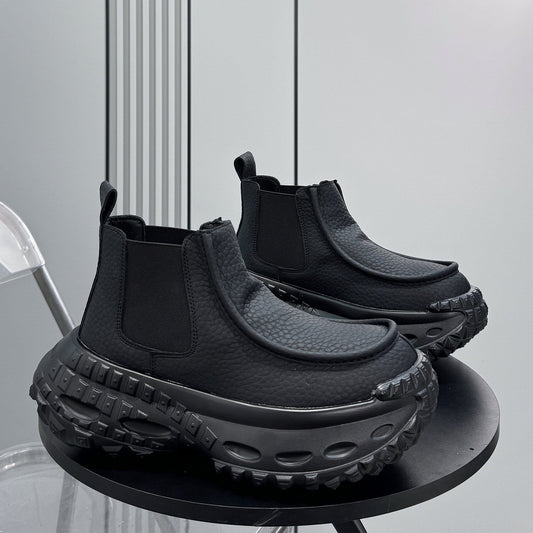 Thick-Sole Height-Increasing Chelsea Boots