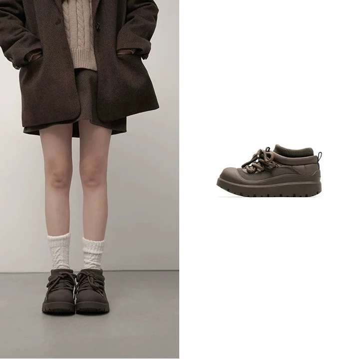 Alpine Grip Fleece-Lined Platform Sneakers