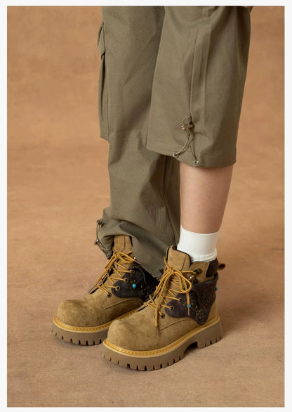 Turquoise Trail Embellished Ankle Boots