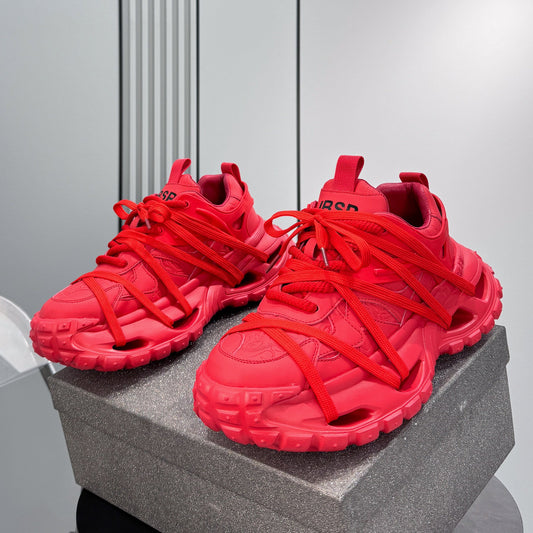 Thick Sole Lace-Up Sneakers