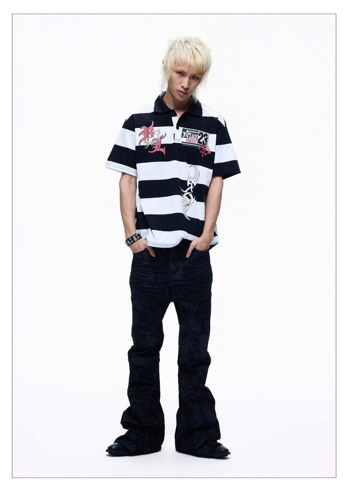 Light Casual Polo Shirt, Loose Fit, Short Sleeves