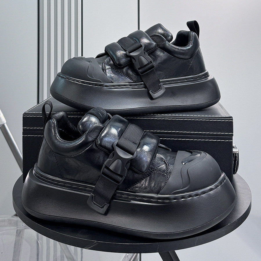 Strap Buckle Platform Thick Sole Sneakers