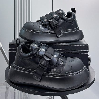 Strap Buckle Platform Thick Sole Sneakers