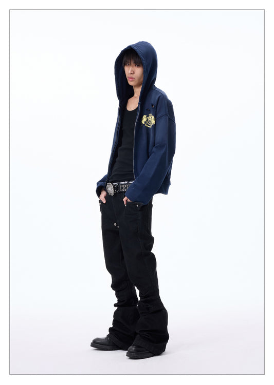 Raw Denim Flare Pants