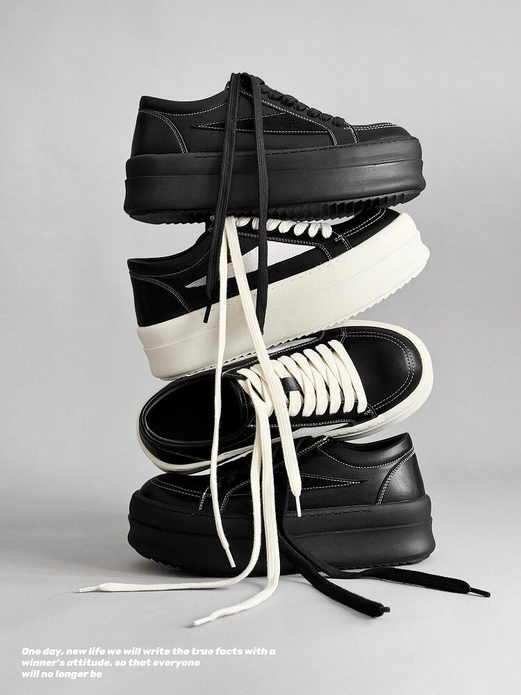 Chunky Platform Lace-Up Sneakers