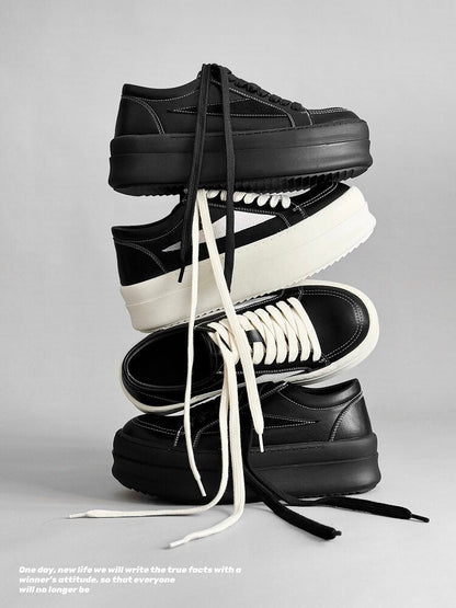 Chunky Platform Lace-Up Sneakers
