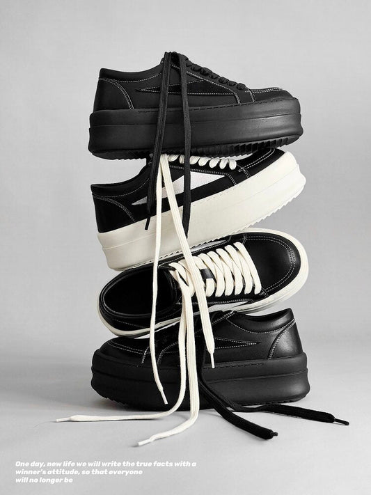 Chunky Platform Lace-Up Sneakers