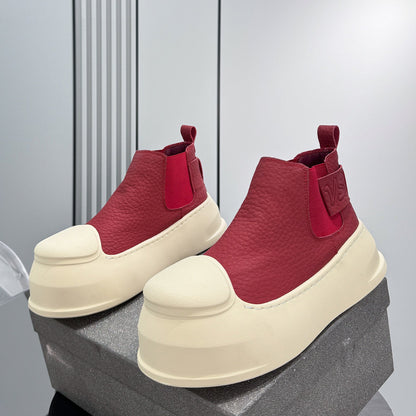 Side Gore Platform Short Boots