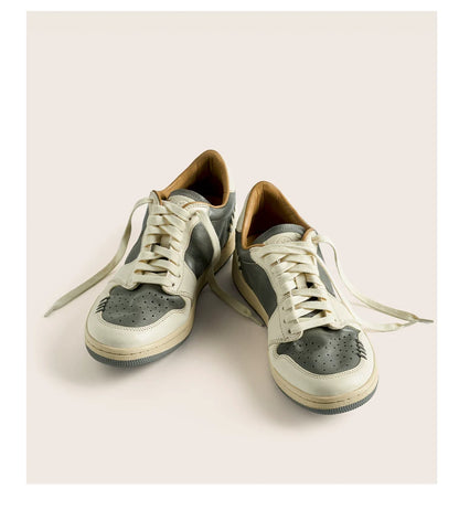 Retro Two-Tone Casual Sneakers
