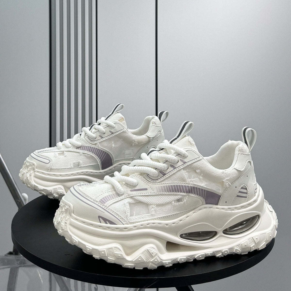 Mesh Air Chunky Sole Sneakers