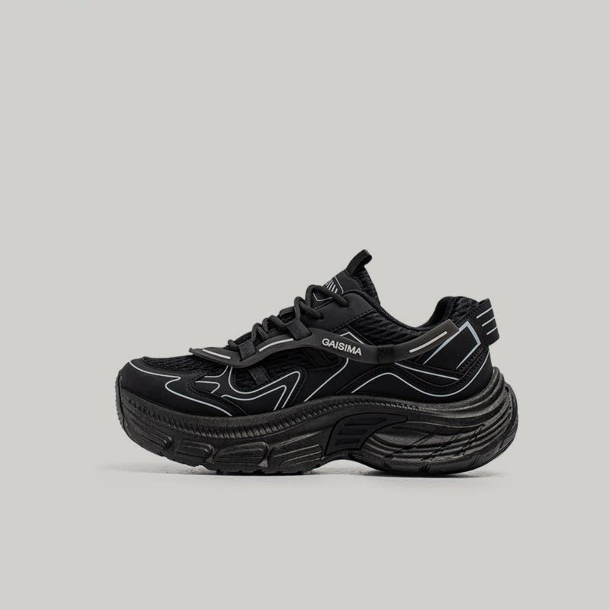 Color-Block Sport Panel Chunky Sneakers