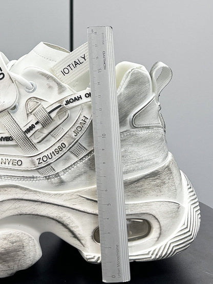 Chunky Platform High-Top Air Cushion Sneaker Boots