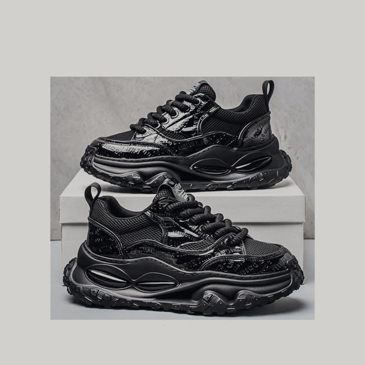 Breathable Mesh Platform Sneakers WN23506