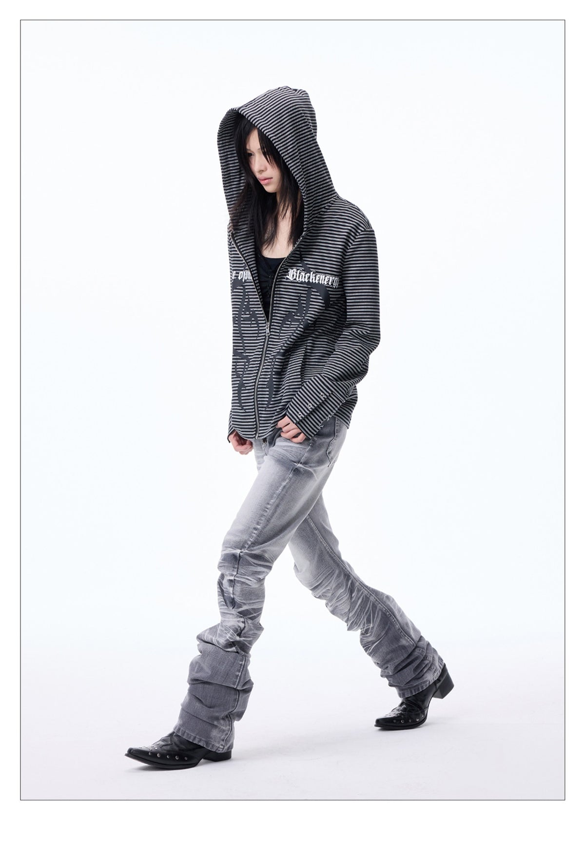 Washed Whiskers Slim Fit Skinny Jeans